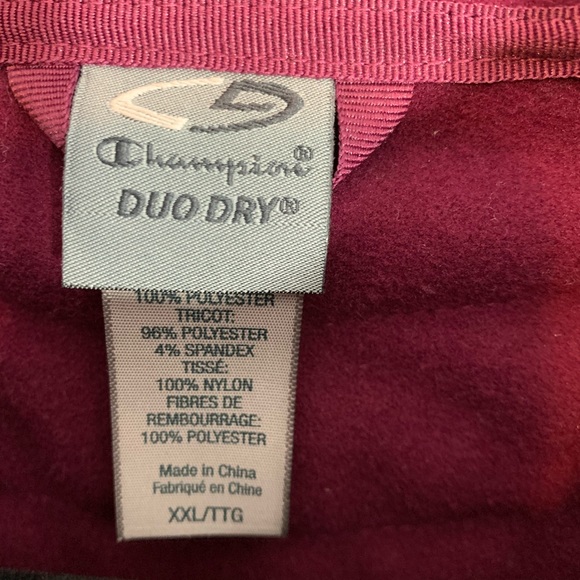 Champion Jacket Duo Dry Quilted fleece  1/2 Zip - Picture 2 of 8